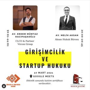 İKÜ Law Society — Entrepreneurship and Start-up Law