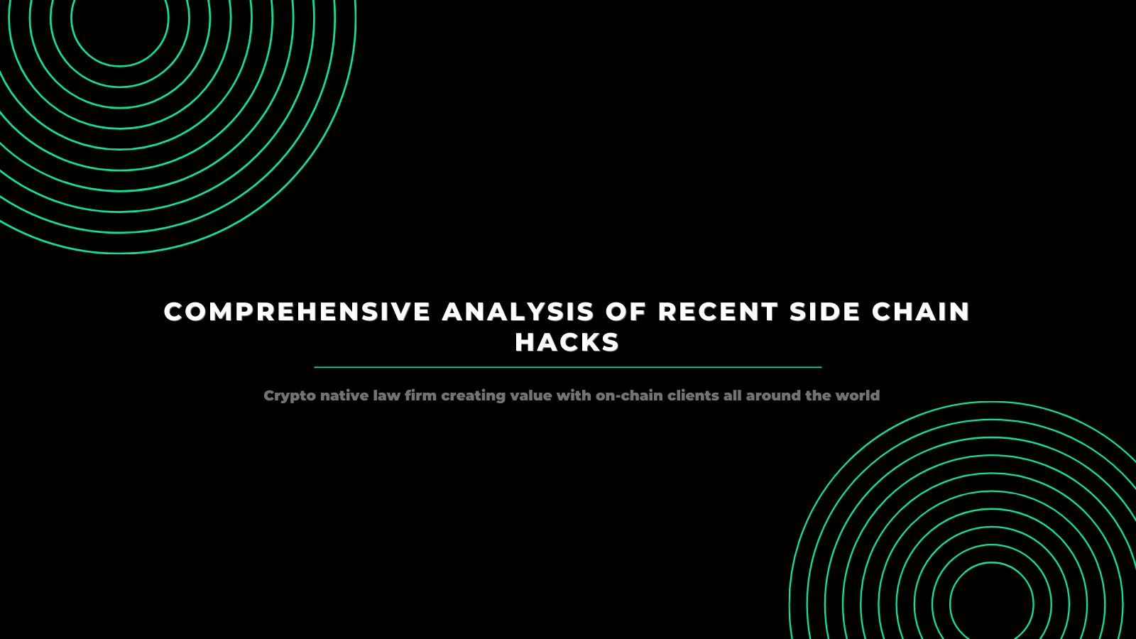 Comprehensive Analysis of Recent Side Chain Hacks