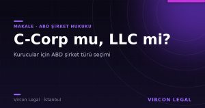 C-Corp mu LLC mi? ABD Şirket Türü Seçimi
