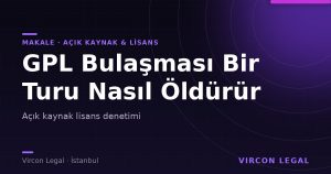 GPL Bulaşması: Açık Kaynak Lisans Denetimi