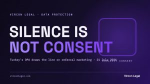 Unticked consent checkbox on a dark purple background with the headline "Silence Is Not Consent"