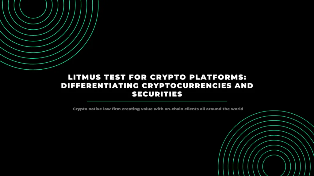Kripto Platformları İçin Turnusol Testi: Kripto Paralar ile Menkul Kıymetlerin Ayrımı
