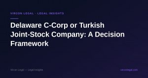 Delaware C-Corp or Turkish Joint-Stock Company: A Decision Framework