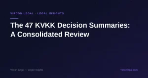 The 47 KVKK Decision Summaries — Vircon Legal