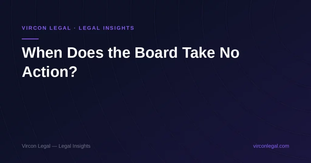 When Does the Board Take No Action? Five Low-Risk Breach Decisions