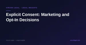 Explicit Consent: Marketing and Opt-In Decisions — Vircon Legal