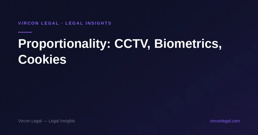 The Proportionality Test: CCTV, Audio, Biometrics, Cookies and Masking