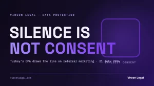 Unticked consent checkbox on a dark purple background with the headline "Silence Is Not Consent"