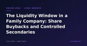 The Liquidity Window in a Family Company: Share Buybacks and Controlled Secondaries