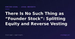 There Is No Such Thing as “Founder Stock”: Splitting Equity and Reverse Vesting
