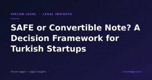 SAFE or Convertible Note? A Decision Framework for Turkish Startups