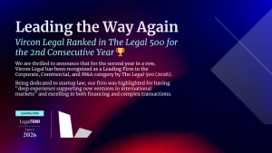 Leading the Way Again: Vircon Legal in The Legal 500 EMEA 2026 (2nd Consecutive Year)