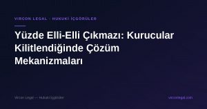 Yüzde Elli-Elli Çıkmazı: Kurucular Kilitlendiğinde Çözüm Mekanizmaları